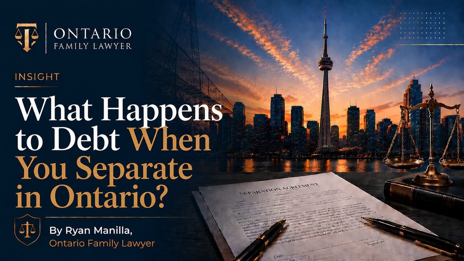 What Happens to Debt When You Separate in Ontario?