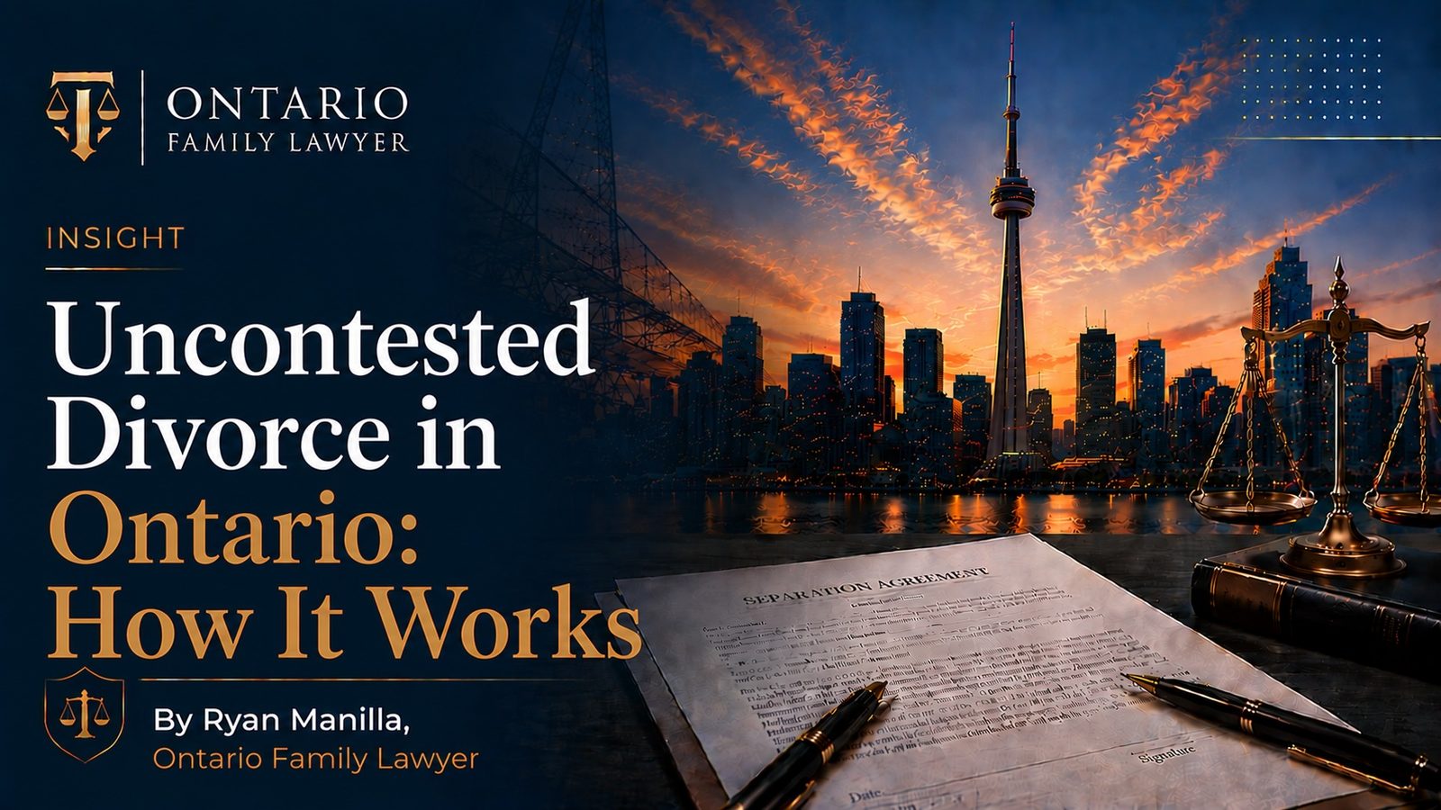 Uncontested Divorce in Ontario: How It Works